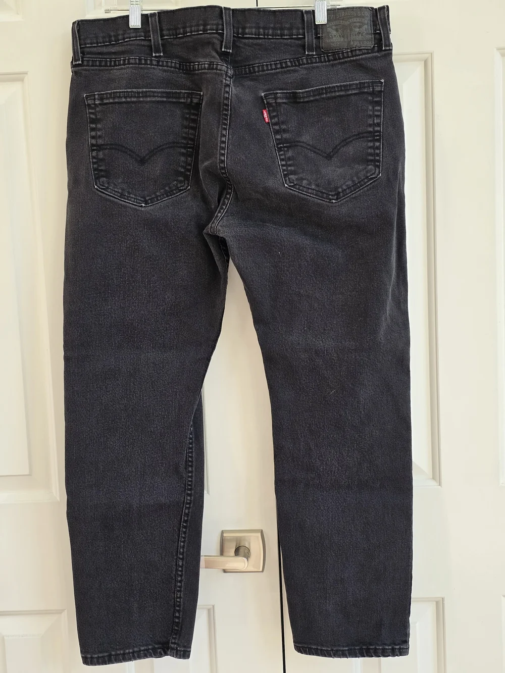 Levi's 502 Men's Washed Black Straight Jeans